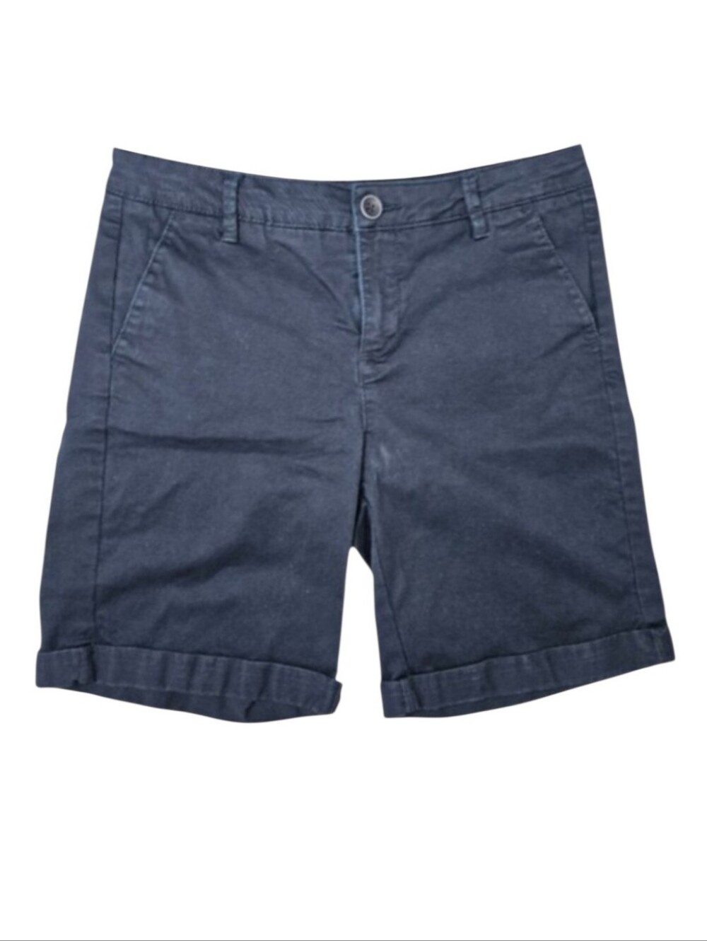 United Colors of Benetton Shorts Navy Blue Women Size 4 Chino Old Money Bermuda